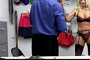 Busty Mature Blonde Blackmailed By The Security Guard For Shoplifting 13 min poster