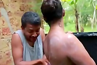 Desi Bhabhi Nude Boobs Pressed Hard by Old Man Video poster
