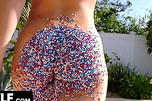 Superb Pornstar (Nicole Aniston) Get Nailed Hardcore By Long Hard Cock Stud on 4th Of July poster