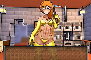 HornyCraft [Minecraft Parody Hentai game PornPlay ]  a sexy gold bikini armor for Alex poster