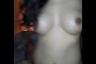 Tiny Asian With Big Tits Pulls Panties Aside To Ride