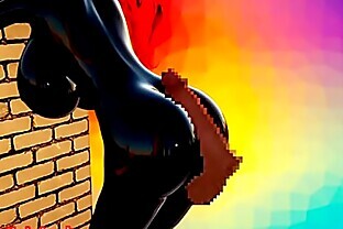 latex suits butt job