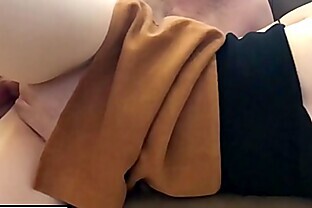 Stepsister gets caught with her wet pussy