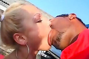 Black Fucking machine for a nice Blonde with nice TITS