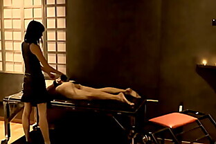 Femdom Whipping male Slave in a Dungeon - Mistress Kym