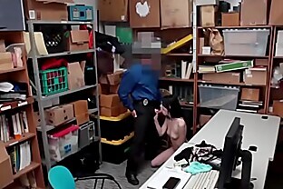 Black teen big tits striptease Suspect was caught red handed by store