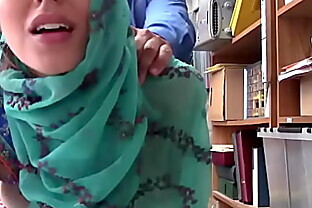Hijab Wearing teen and Fucked For Stealing