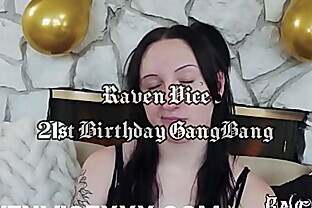 Raven Vice: 21st Birthday GangBang poster