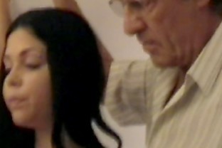 Old gropers young girl's big breasts grabbed by old man part1a