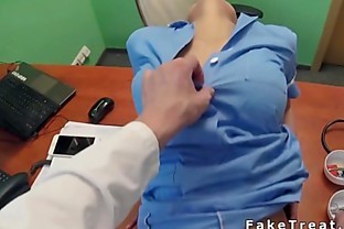 Doctor finally fucks busty nurse pov poster