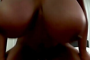 Curvy black beauty Maserati gets her giant titties fucked over & over again GP1104