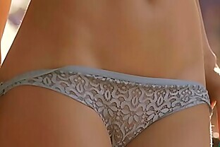 German MILF beauty with firm tits outdoor striptease