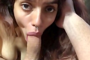 Big Tits Amateur Worships Mans Body Face Fuck & Cum Down Throat