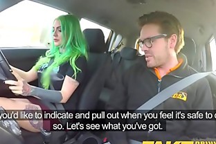 Fake Driving School Wild fuck ride for tattooed busty big ass beauty poster