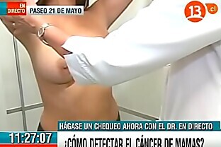 Big tits latina breast exam on tv poster