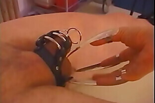 Hot dominatrix with a great body Mistress Sonya makes a guy lick her ass