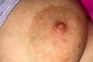 Horny mum flashes her natural boobs hard nipples HD 40 sec poster