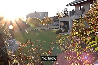 Public Agent Sabien Demonia gets her big tits out and pussy fucked 12 min