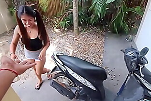 Thick ass Asian girl with tattoos craves big black cock interracial fucking from sex tourist on vacation