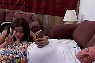 StepDaddys in shock because i'm taking selfies with his cock