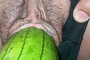 Big orgasm, big dildo in the back door, jets of pleasure