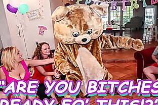 DANCING BEAR - Gang Of Slutty Bitches Going Crazy For Male Stripper Dick poster