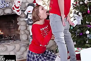 Sexy Stepsister Riley Mae Fucks Her StepBrother At Christmas poster