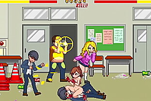 *School dot fight* Hot teen gets fucked by classmates eager for pussy and ready to fill her with cum  Hentai Games Gameplay  P1 poster