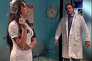 Big tits nurse anal fucked by doctor