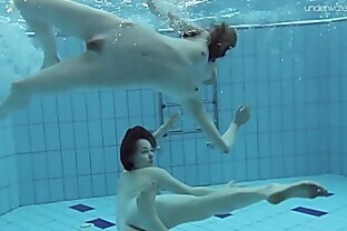 Anna Netrebko and Lada Poleshuk underwater lesbos poster