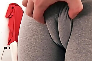 Huge Natural Boobs Skinny Teen With Enormous Cameltoe Pussy