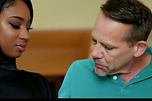 MuslimTabu-Black teen babe in hijab craves jizz creampie