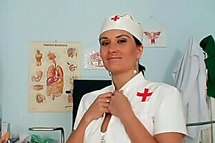 Big natural tits Valentina Rush is naughty nurse poster