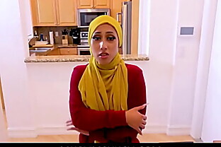 MuslimsFuck-Arab teen wife Kira Perez cheats with her personal trainer with hijab on