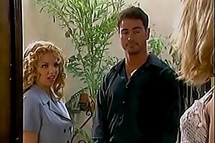 Practitioners of devil church Kiki Daire and Dale Dabone promise blonde Summer Storm college bills payment and premium medical insurance if she agrees to become member of their society poster
