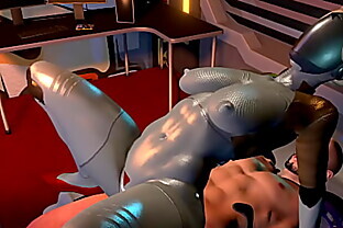 Atomic heart, one of the twins, left or right, fell into the hands of a cyborg who tried her pussy and anus with his cybernetic dick. 3D VR animation hentai video game  Virt a Mate anime cartoon. poster