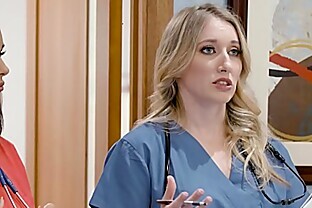 Girlsway Hot Rookie Nurse With Big Tits Has A Wet Pussy Formation With Her Superior poster