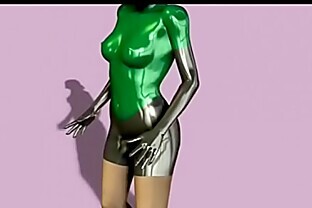 My cyber cat suit is skin tight poster