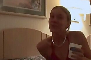Nasty Monika deepthroats a big meat